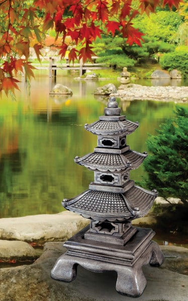 Pagoda Sculpture Large Cast Stone Tall Grand Cement Temples