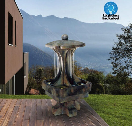 La Crosse Contemporary Fountain with Light High-end Statuary