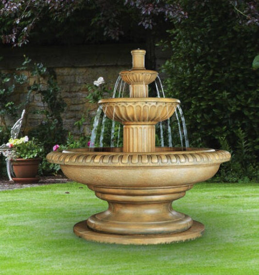 Palazzo Fluted Fountain Estate Size Garden Decor an Impact Statuary