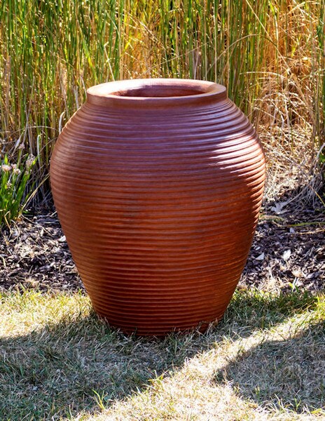Tall Garden Urn Ribbed Planter also available with matching fountain