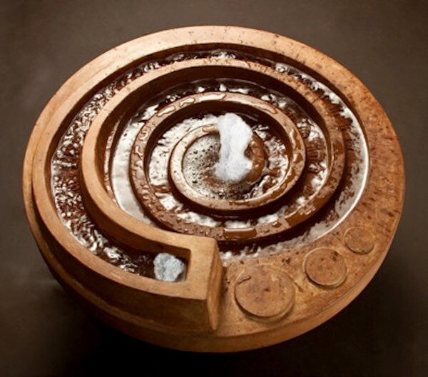 Top View Hurricanes Eye Patio Garden Fountain hypnotic motion Lighted