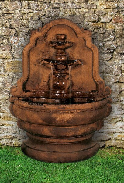 Grand Tier-Relief Lavabo Cast Stone Fountain Wall Sitting Cement