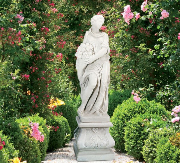 Season Summer Goddess Life Size Woman Garden Statue Women