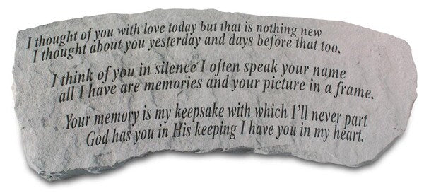 Garden Memorial Bench I Thought Of You With Love Tribute Decor