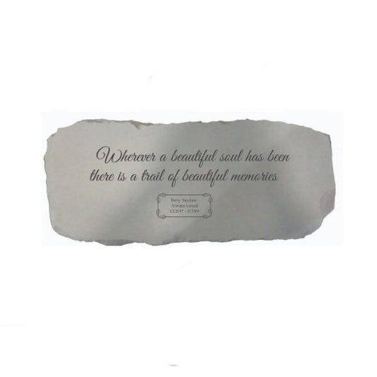 Whatever a Beautiful Soul Bench Personalized Memorial Custom Tribute