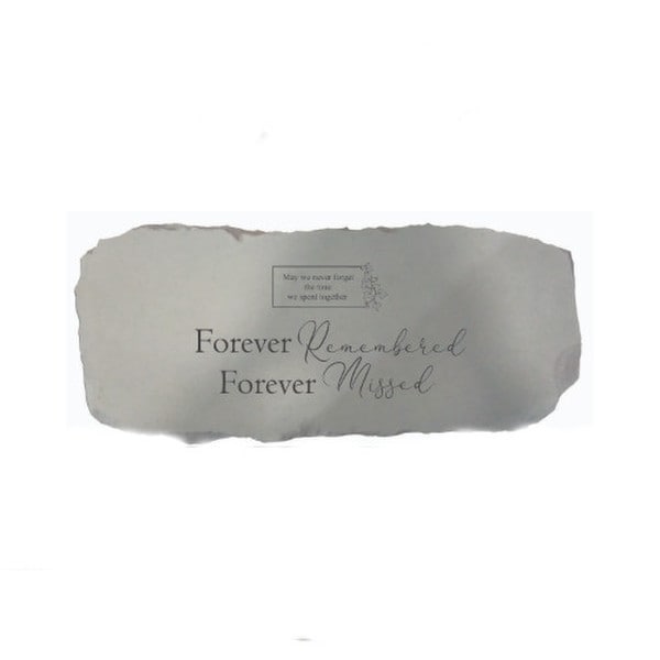 Forever Remembered Forever Missed Garden Bench Customized Stone