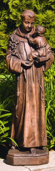 Christian Statues Saint Anthony With Child Sculpture Christ Catholic