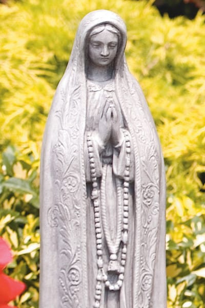 Our Lady Of Fatima Garden Sculpture Blessed Mother Mary Statue