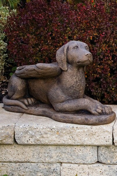 My Guardian Dog Angel Memorial Sculpture Beloved Tribute Statue