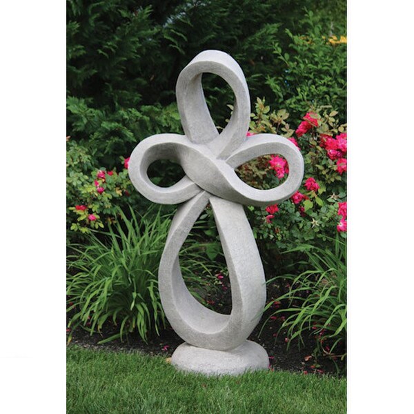 Huge Eternal cross statue Eternity Sculpture everlasting light Memorial Art