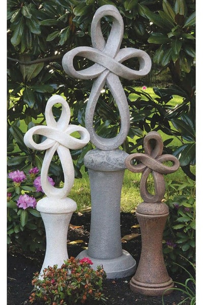 Eternity Cross Statue And Pedestal Large Multiple Sizes Religious