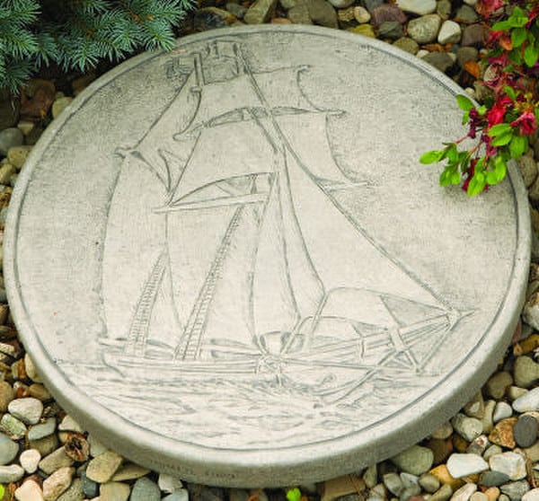 Schooner Sailing Ship Stepping Stone Optional Wall Display