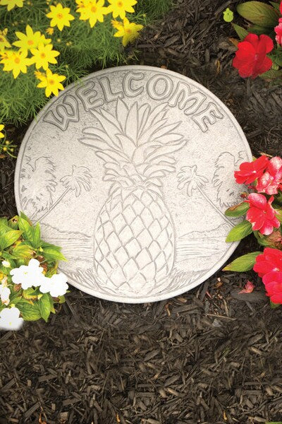 Welcome Pineapple Garden Stepping display symbol for hospitality