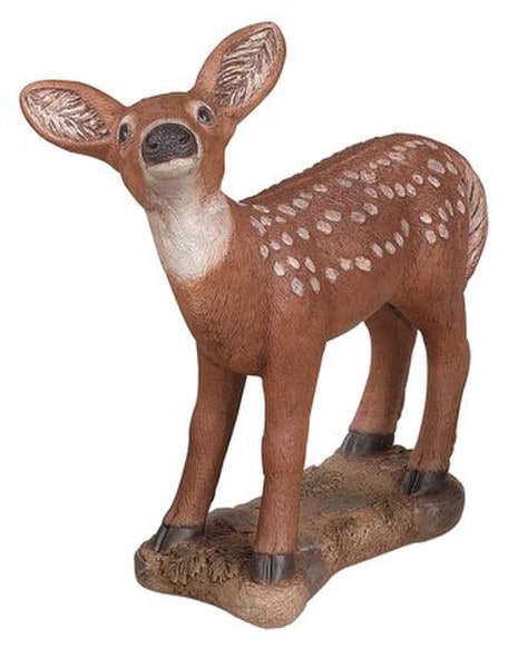 Fawn Standing realist Statue Cement Doe Outdoor Garden Victorian