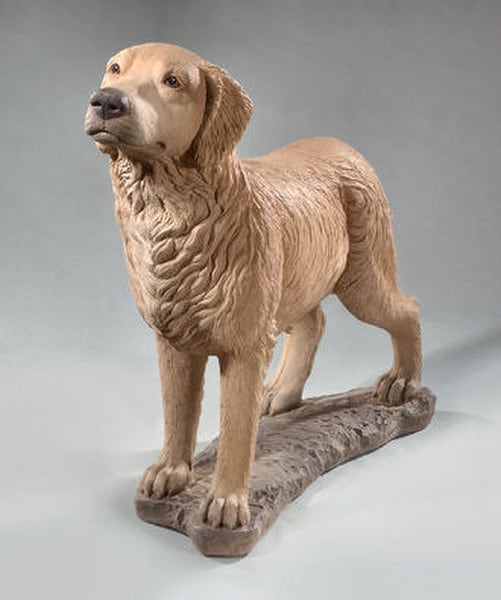 Golden Retriever Realistic Life-size Garden Sculpture
