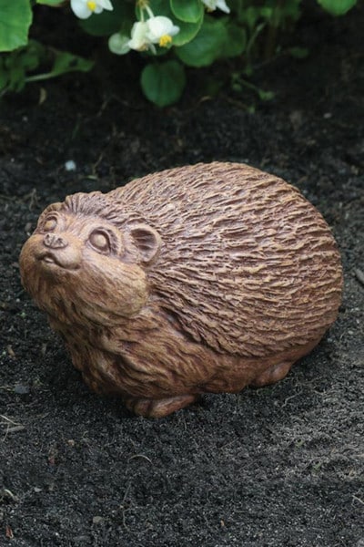 Hedgehog Garden Statue Cement Life Size Sculpture Cast Stone Massarelli