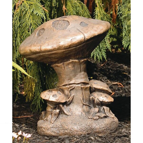 Mushroom Cluster Cement Large Garden Sculpture Group Statue Artwork