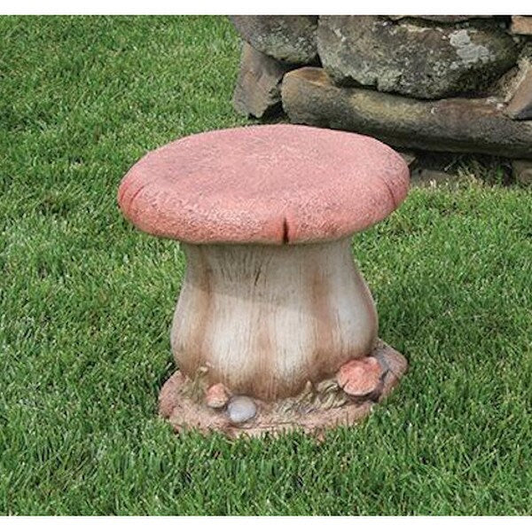 Mushroom Seating Stool Garden Bench Seats Outdoor Cement Sculpture