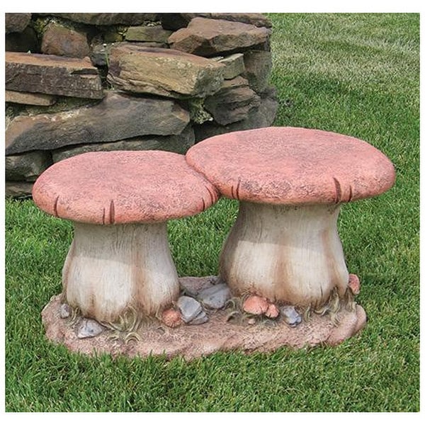 Mushroom Seating Stool Garden Bench Seats Toadstool Outdoor Cement