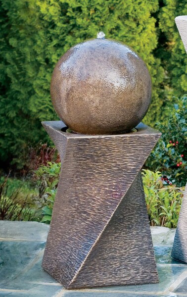 Contemporary diagonal fountain creative artwork modern touch