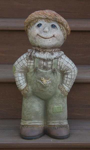 Scarecrow Cement Statue Year round decoration outdoor sculpture art