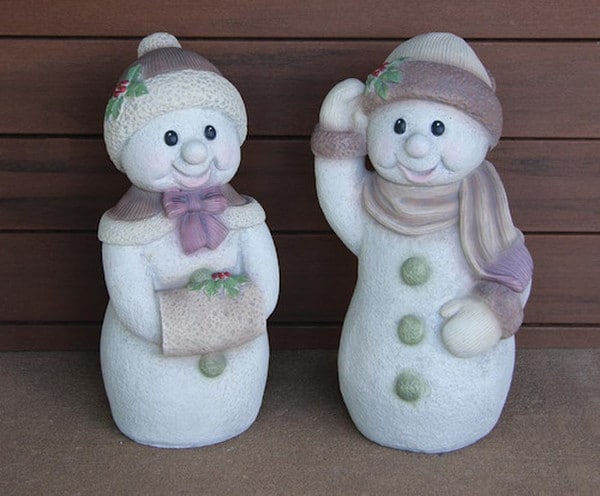 Christmas Frosty Duo description Snow Girl and Snow Boy Snowchildren