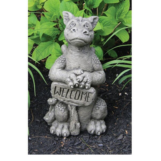 Big Grinsey Garden Welcome Dragon Statue Massarelli Cement Statuary
