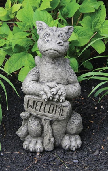 Big Grinsey Garden Welcome Dragon Statue Massarelli Sculptures