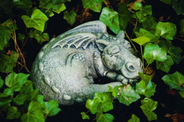 Snooze Dragon Sleeping Statue Garden Cement Outdoor Statuary