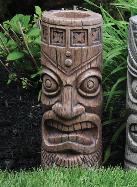 Tiki Braided Beard Garden Statue