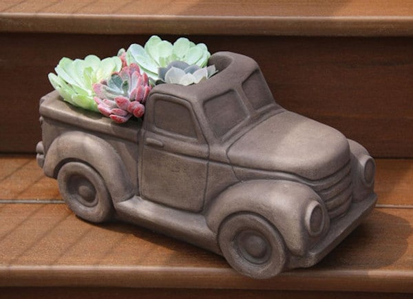 Pick Up Truck Planter Cement Small