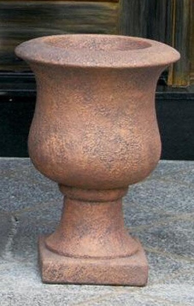 Vail Goblet Urn Cast Stone Planter 20" High