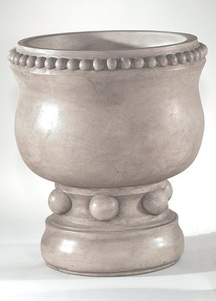 Round Windsor Urn Unique beaded design or Dots
