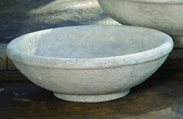 Low Bowl Planter Medium Rustic Stucco Garden Available in Three Sizes