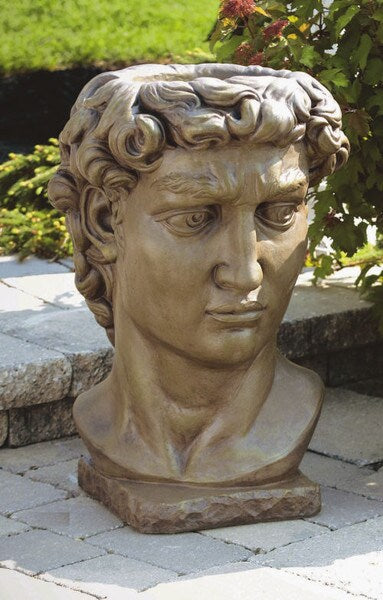 bust plant pots David Bust Planter 27.5" High