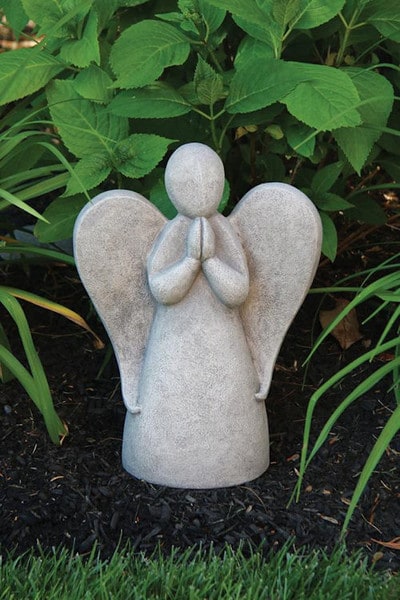Contemporary Angel Cement Praying minimalist design Sculpture Garden