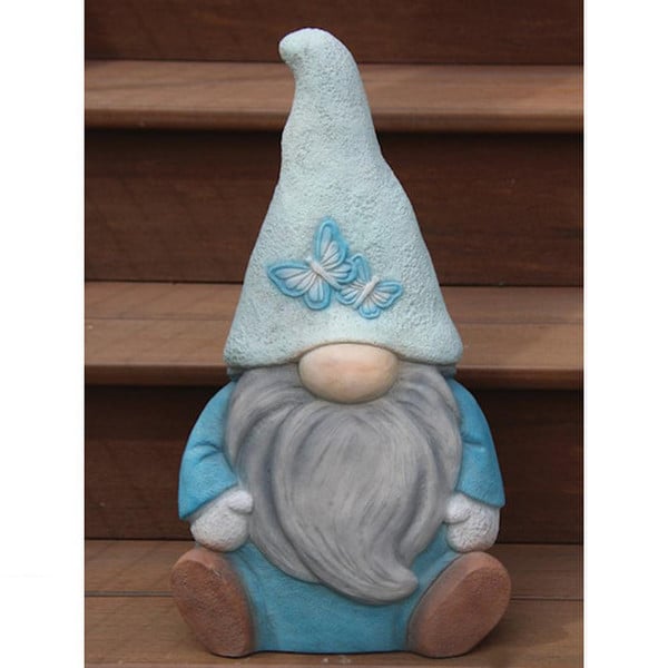 Butterfly Garden Gnome-Boy a whimsical guardian butterflies Hat Art