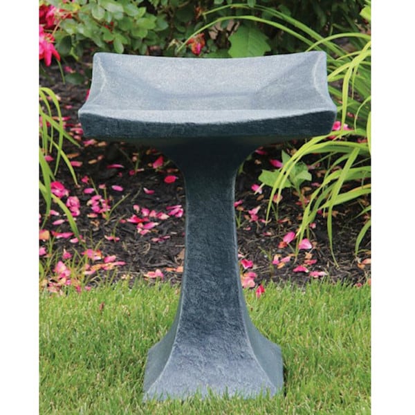 Elevate your garden with the One Piece Scooped Birdbath cement