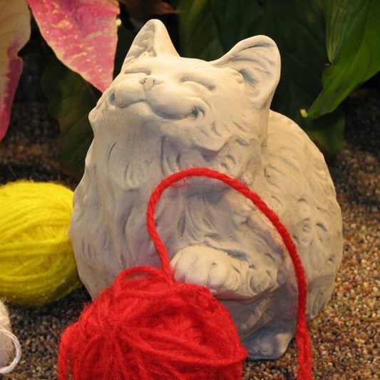 Animals cats & kittens Cute Fat Cat Sculpture Cement outdoor decor