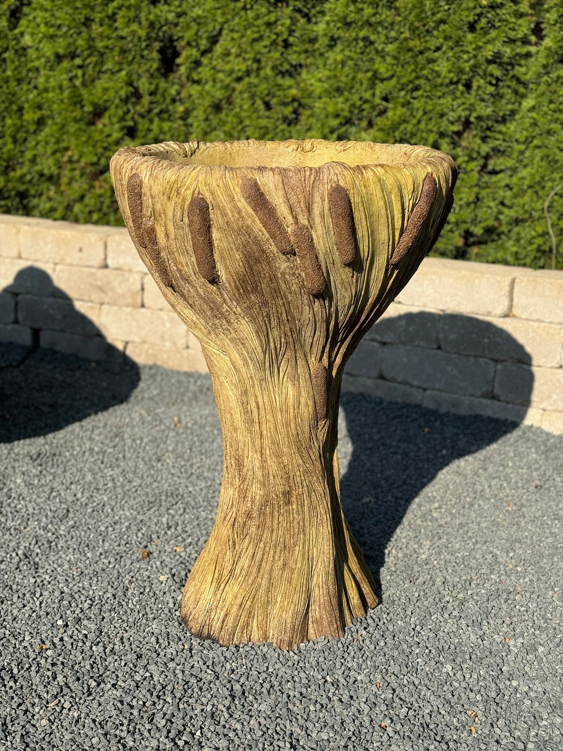 Cattail Woodland Garden Planter 30" High