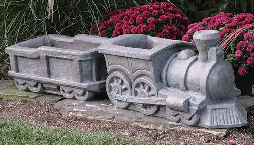 Choo Choo Train Engine and Car Planters