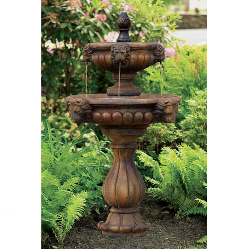 Classic Spouting Lion Head Fountain 59.5" High