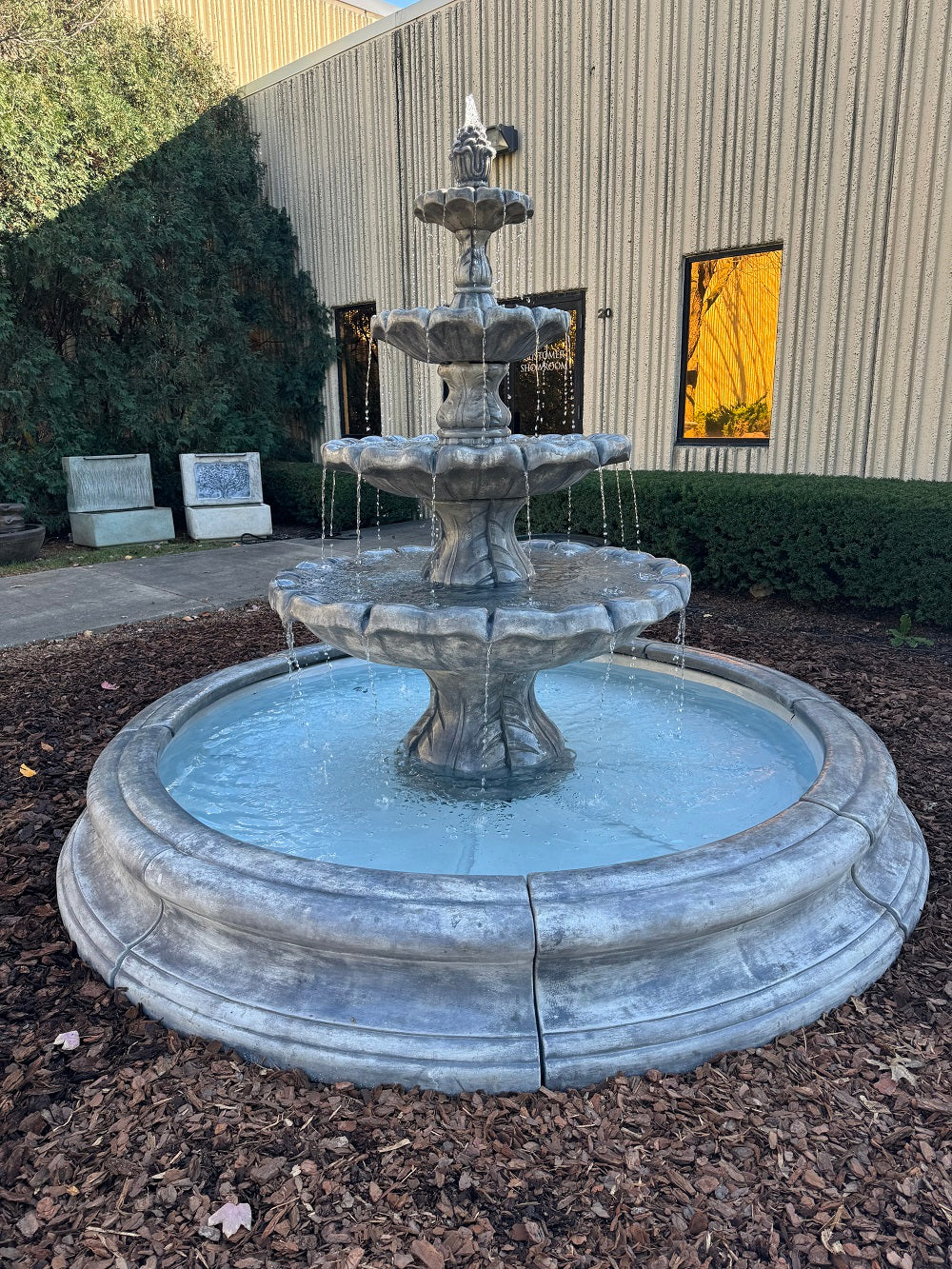 Monumental Toscana Fiberglass Pool Garden Fountain