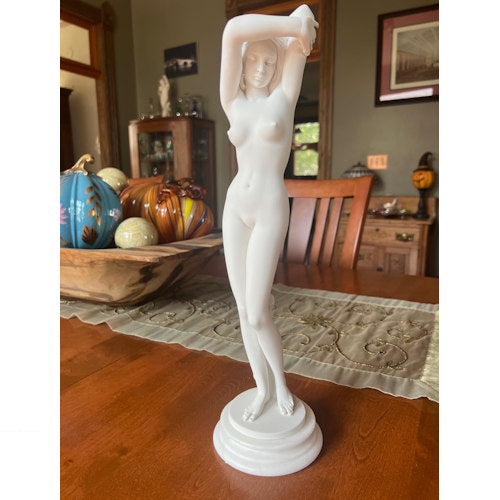 Elegant Virgo Female Nude Sculpture β Statue Made in Italy Praxiteles and Phidias