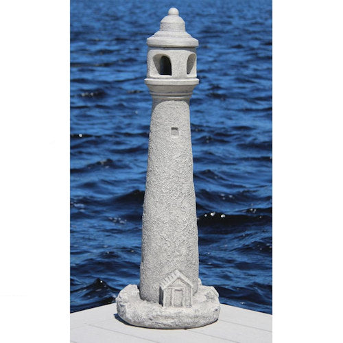 Classical Lighthouse Cement Garden Sculpture for Beach Homes Old Stone Finish