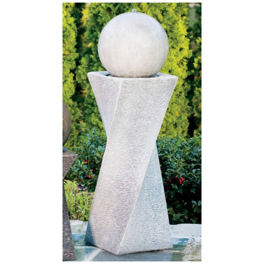 Contemporary Diagonal Fountain Right Modern Cement Decorative