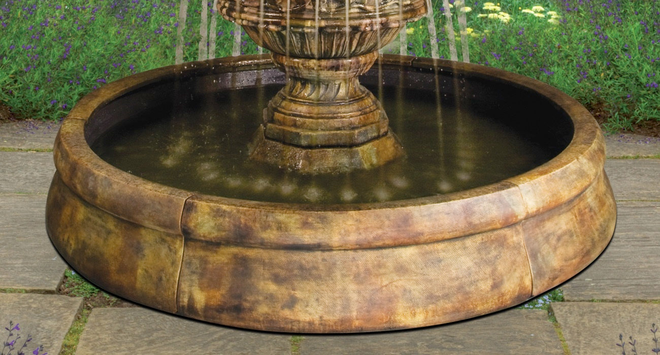 Crested Surround Pool for Custom Fountains 88" Diameter