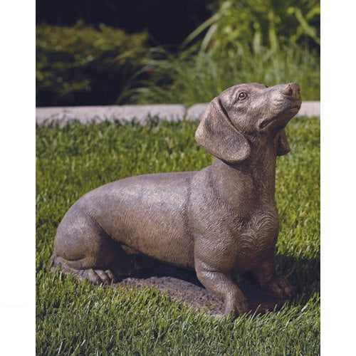Dachshund Dog Sculpture 15" High