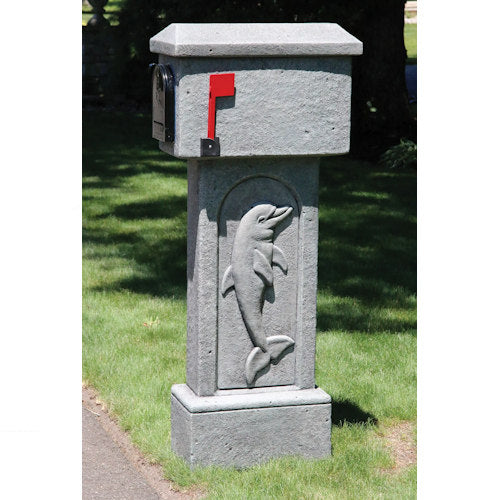 Cement Dolphin Mailbox