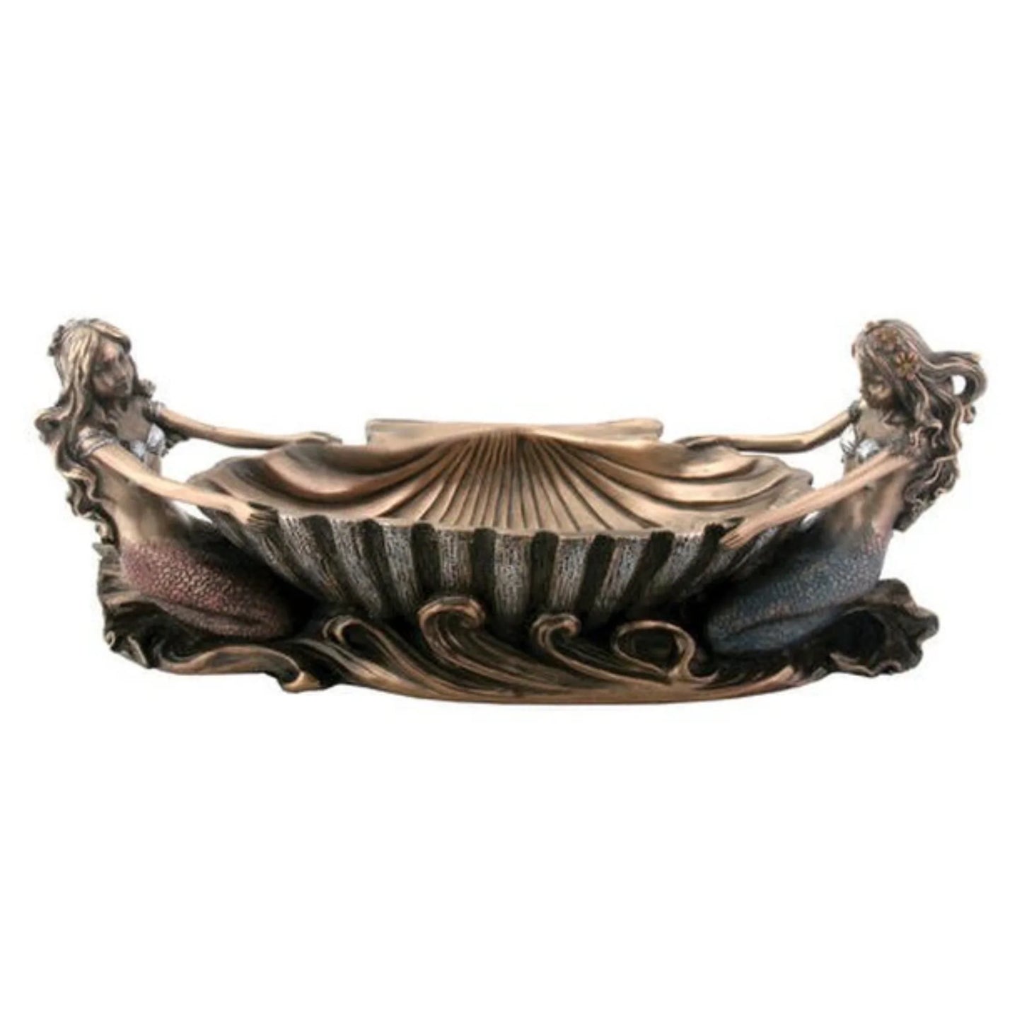 Double Mermaid Tray Sculpture